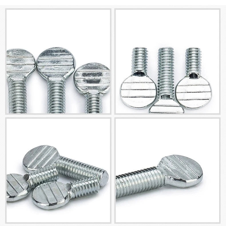 M5 M6 M8 Spade-head Thumb Screws Thumb Screw - Galvanized carbon steel