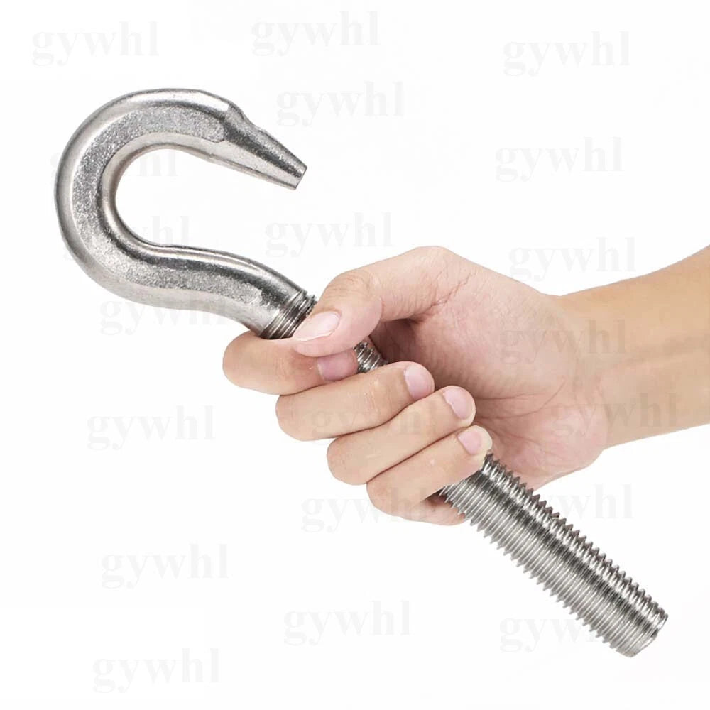 Heavy Duty Stainless Threaded Eye Hook Bolt Ring Bolts for Garden Fence Projects