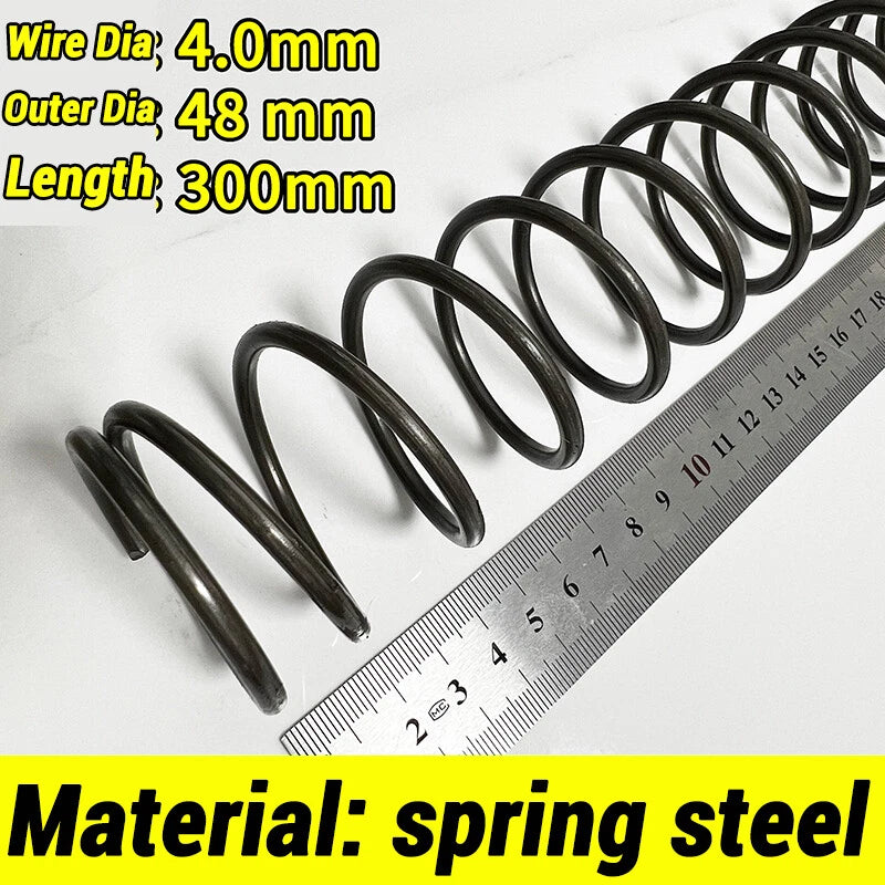 Compression Spring 4-5mm Wire dia 40-80mm Diameter & 300mm Length Pressure Small