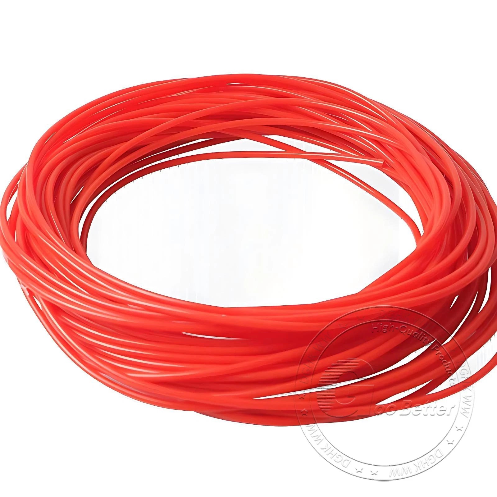 Red Food Grade Silicone Capillary Tube — ID 0.3mm to 4mm, 10 Meter