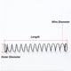 Compression Pressure Springs Wire Diameter 0.5mm Stainless Steel , Spring Steel