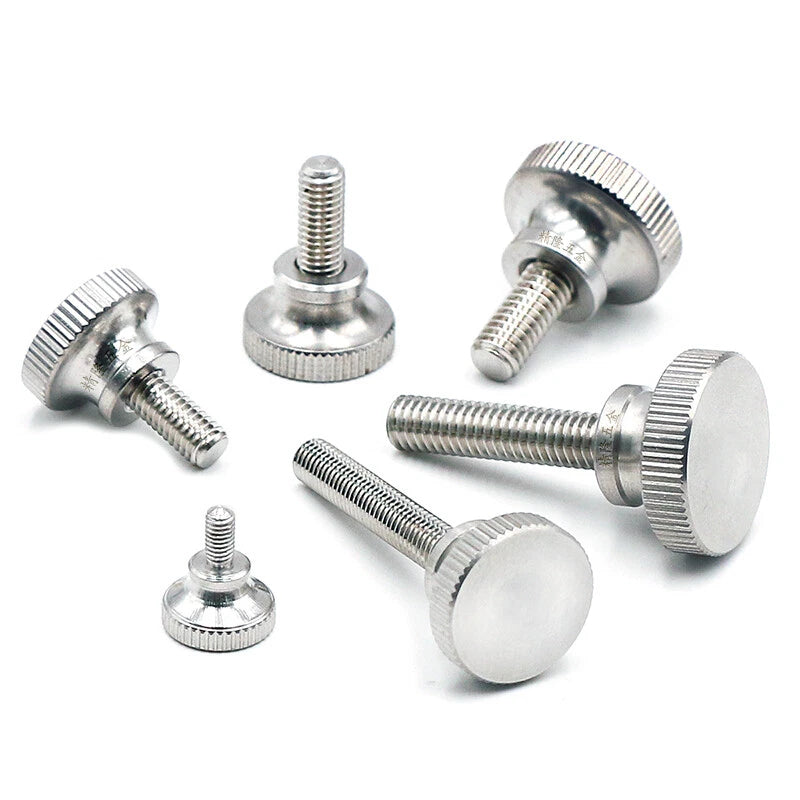 M5 M6 KNURLED THUMB SCREWS HIGH HEAD A2 STAINLESS STEEL HAND GRIP KNOB BOLTS