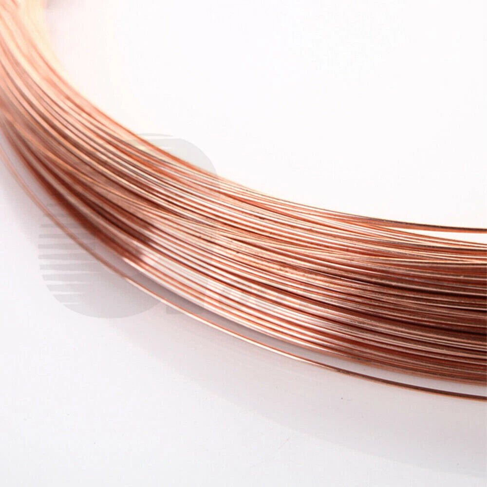 1Kg Pure Copper Wire 99.9% Round Solid Bare Uncoated Jewellery Craft Bonsai DIY