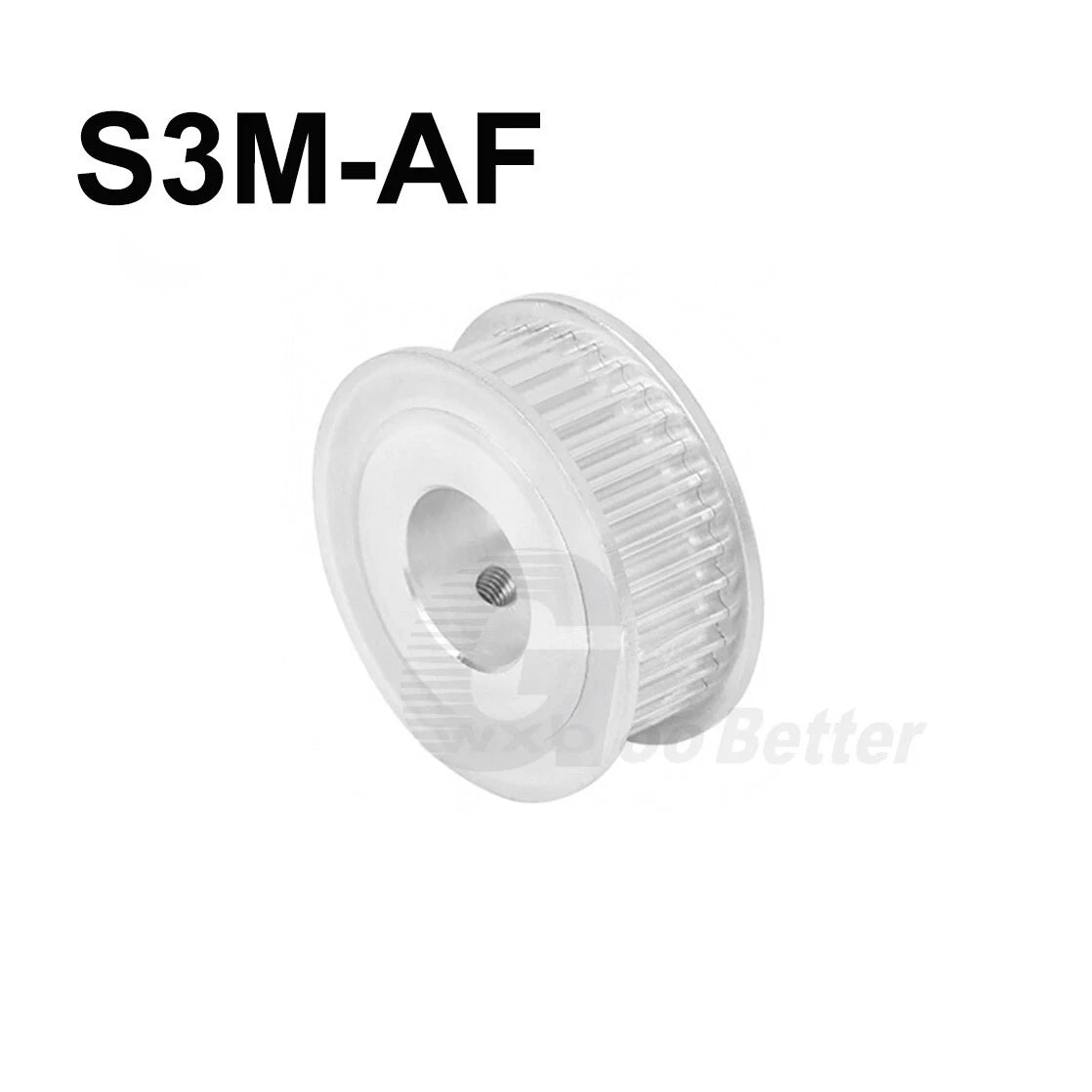 Timing Pulley S3M 15T~28T for 10mm Belt Aluminum AF Shape Timing Pulley ID=4~15