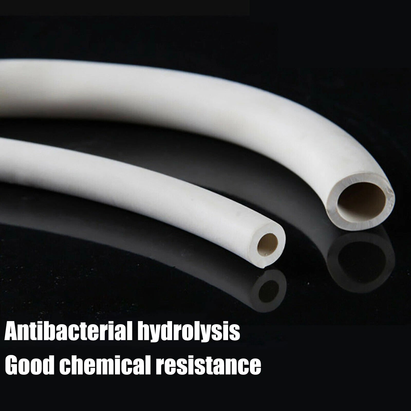 White Rubber Vacuum Tube | Laboratory Hose Pipe | ID 2mm–25mm | Multiple Sizes & Lengths