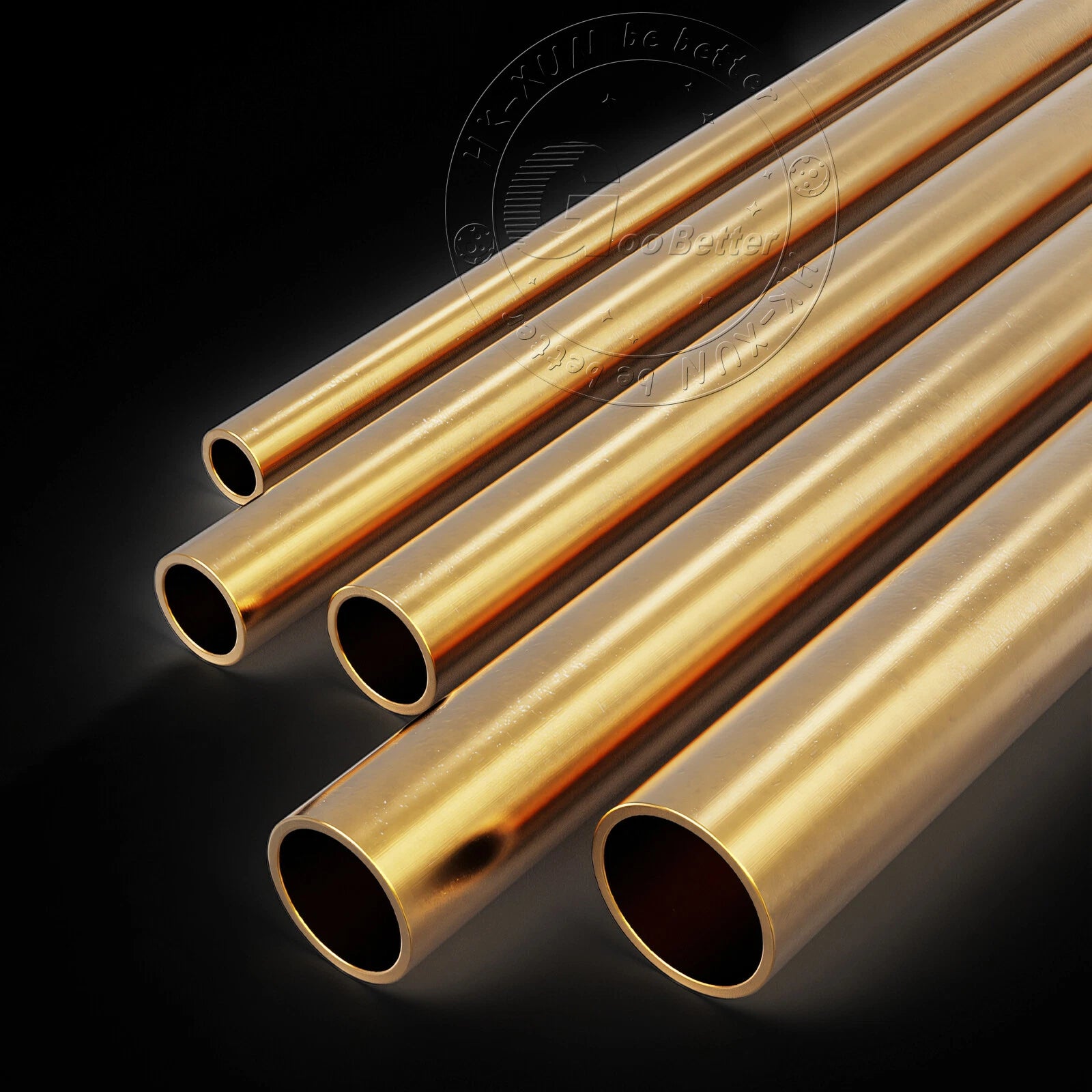 Brass Round Tube 500mm — OD 13mm to 40mm, Multiple Wall Thicknesses