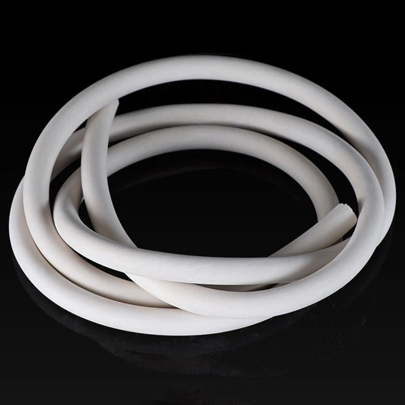 Flexible White Rubber Hose Pipe — Air, Water, Fuel, Petrol, Vacuum & Oil Tubing
