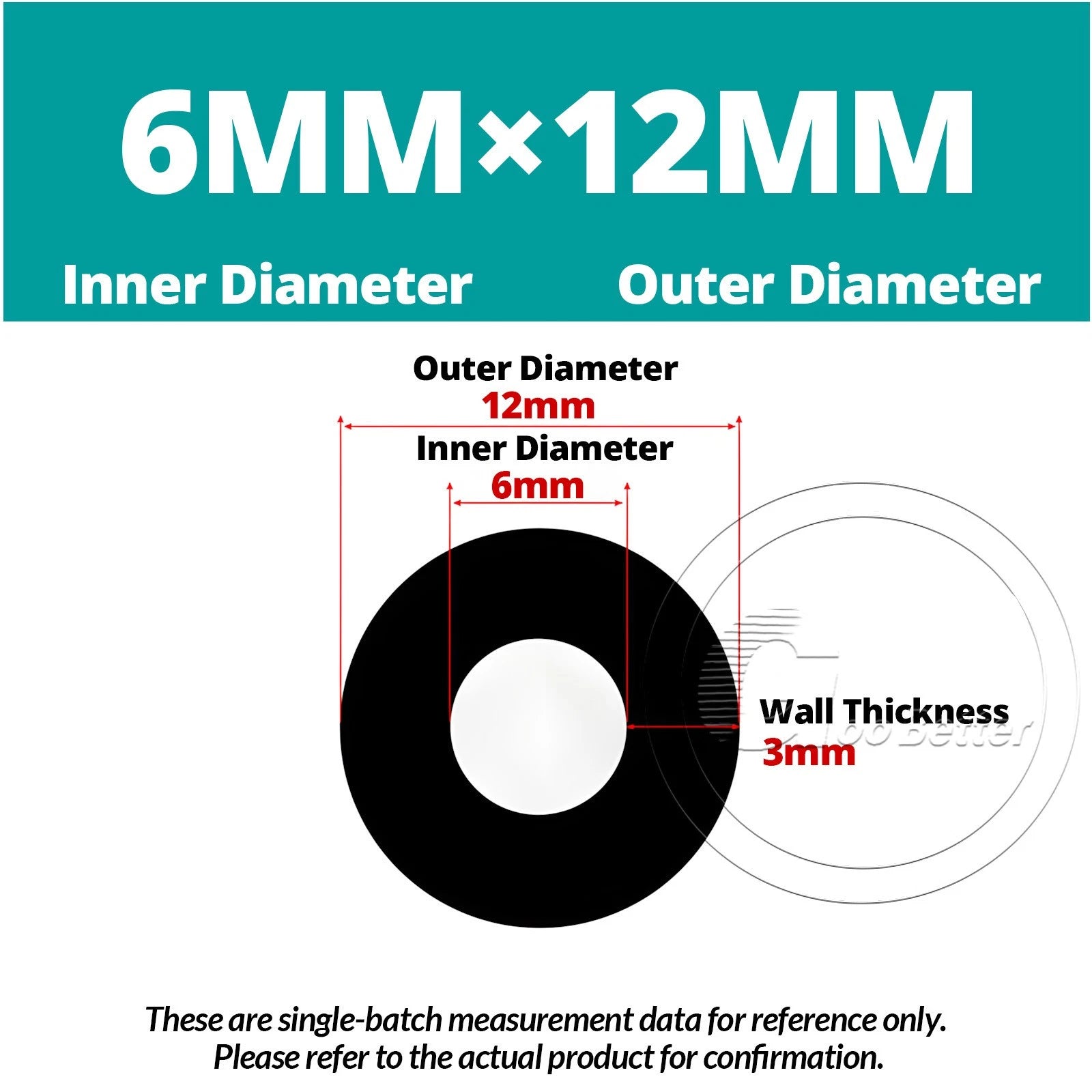 Black Silicone Rubber Tube – ID 0.5–60mm × OD 1–68mm Flexible Hose Pipe
