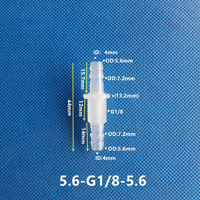 Plastic Barbed Bulkhead Fitting with Male Thread — Hose Tail Pipe Connector