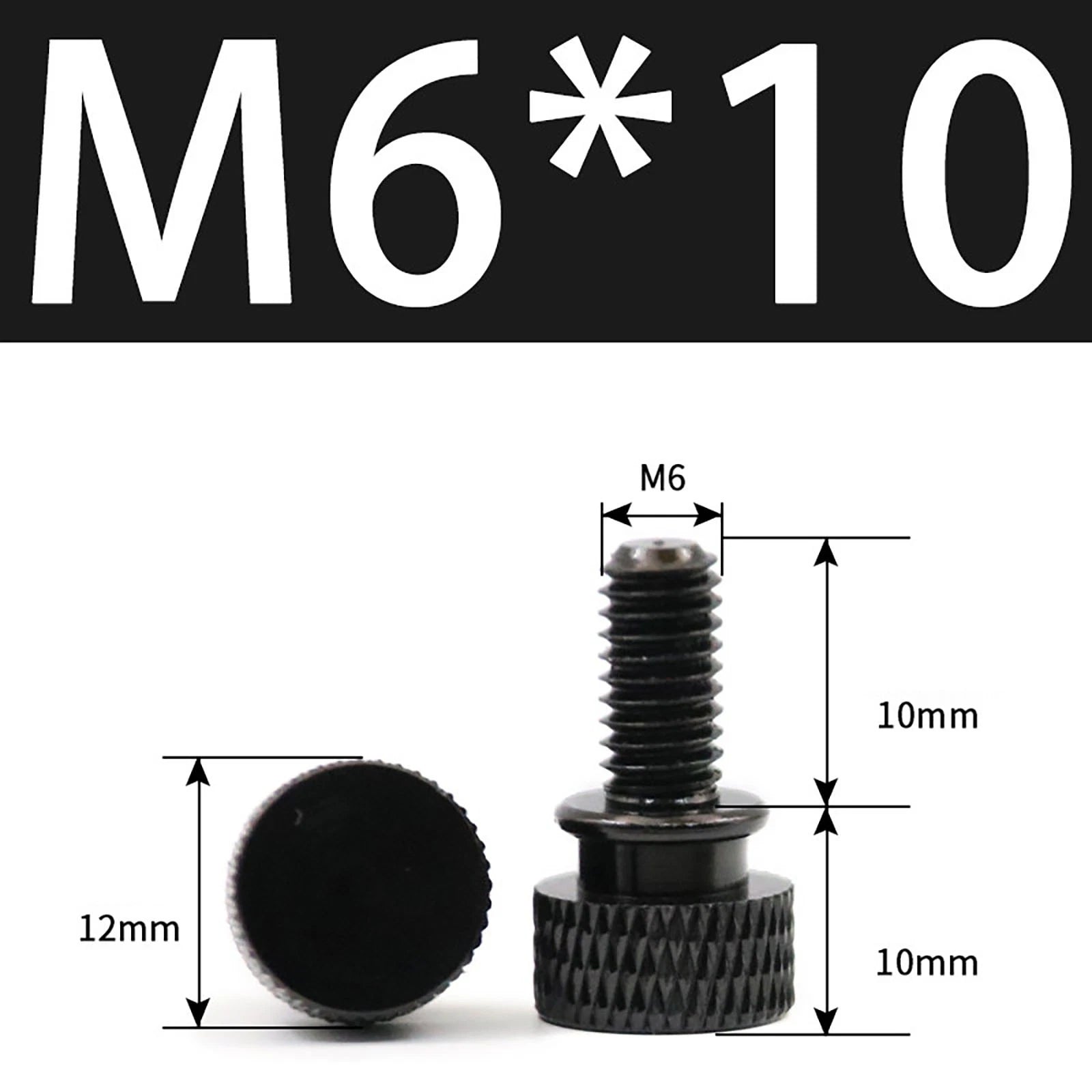 Aluminum Thumb Screws M5 M6 Knurled Hand Bolts Anodized PC Case Hobby DIY Stock