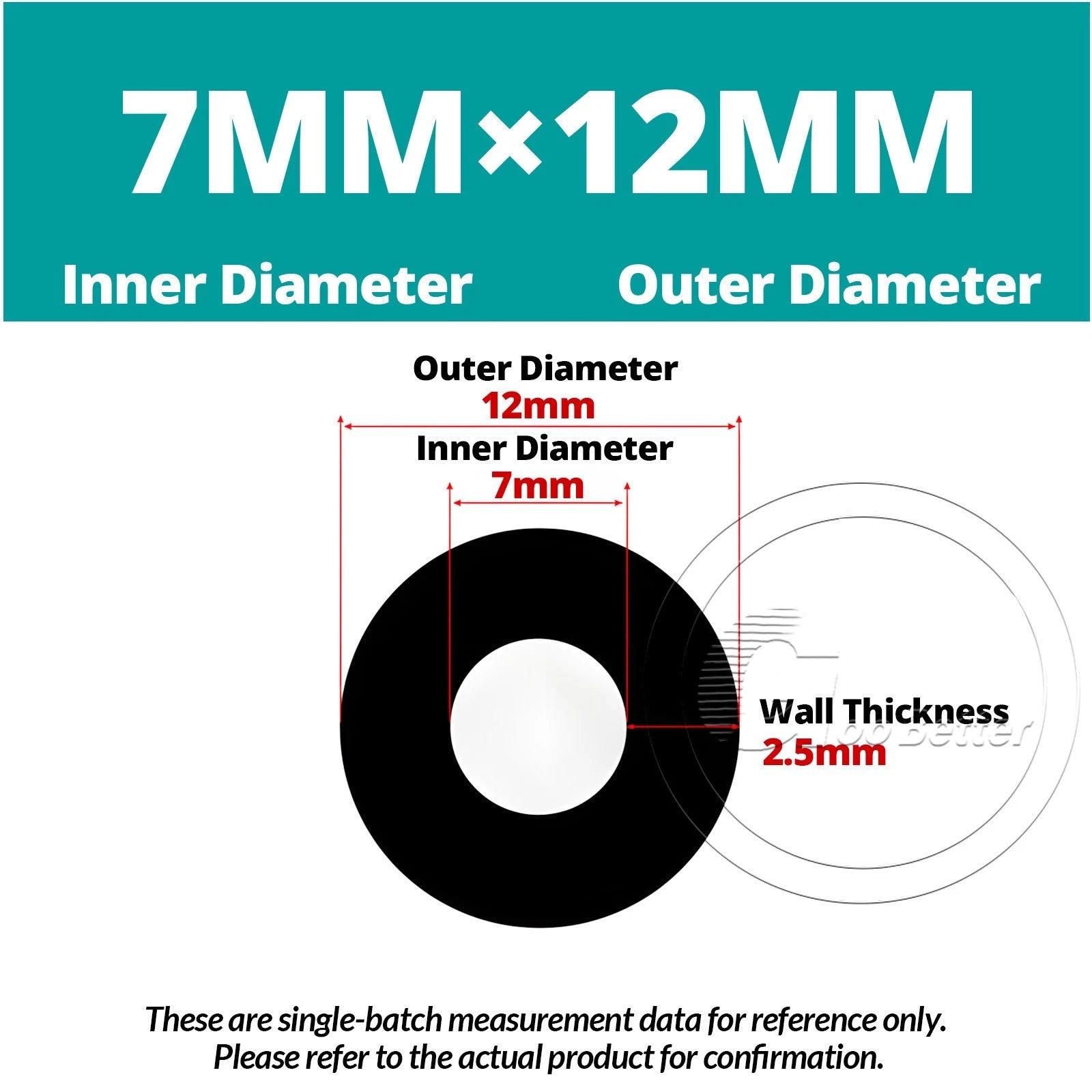 Black Silicone Rubber Tube – ID 0.5–60mm × OD 1–68mm Flexible Hose Pipe