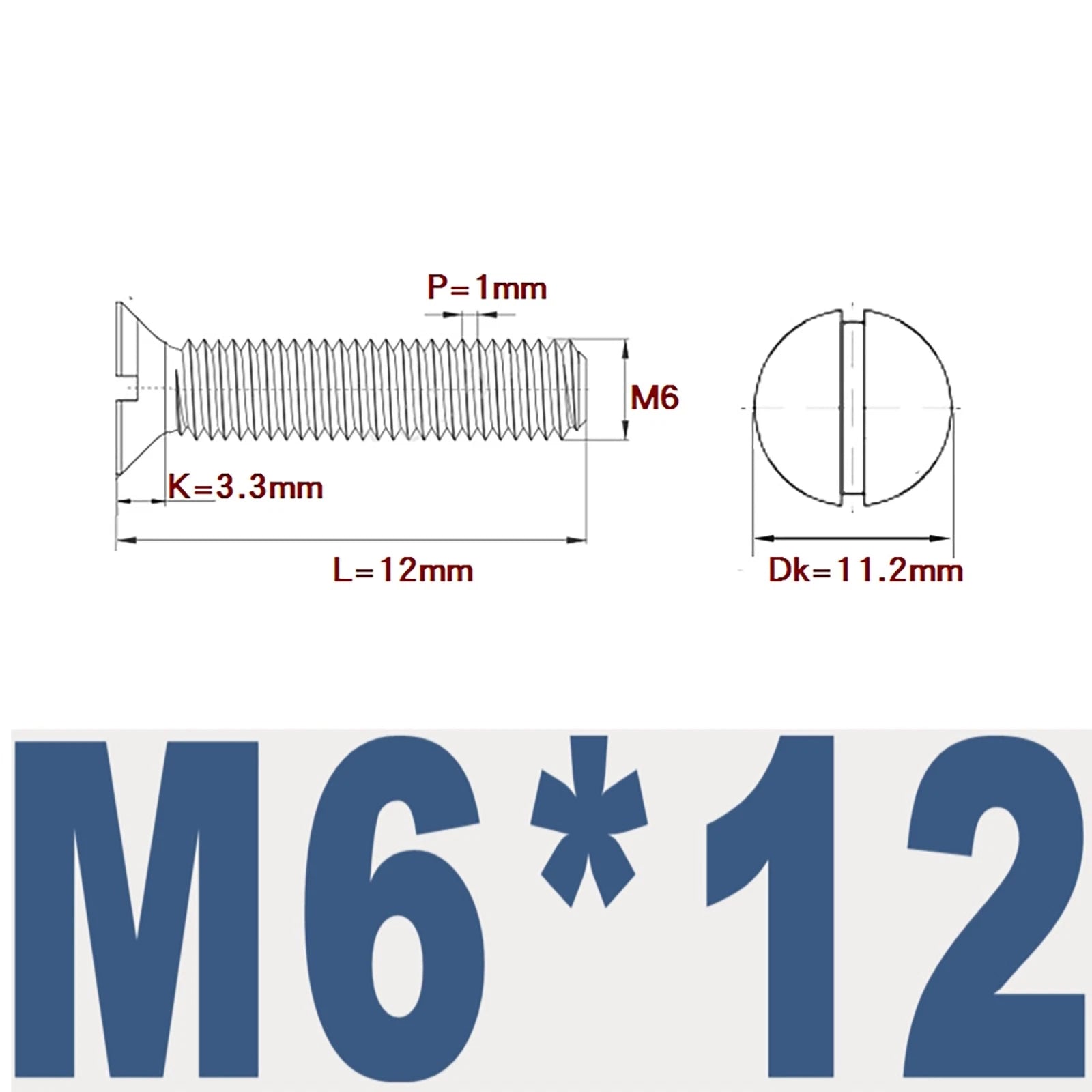 Countersunk Slotted Machine Screws M2–M8 | A2 Stainless Steel DIN 963