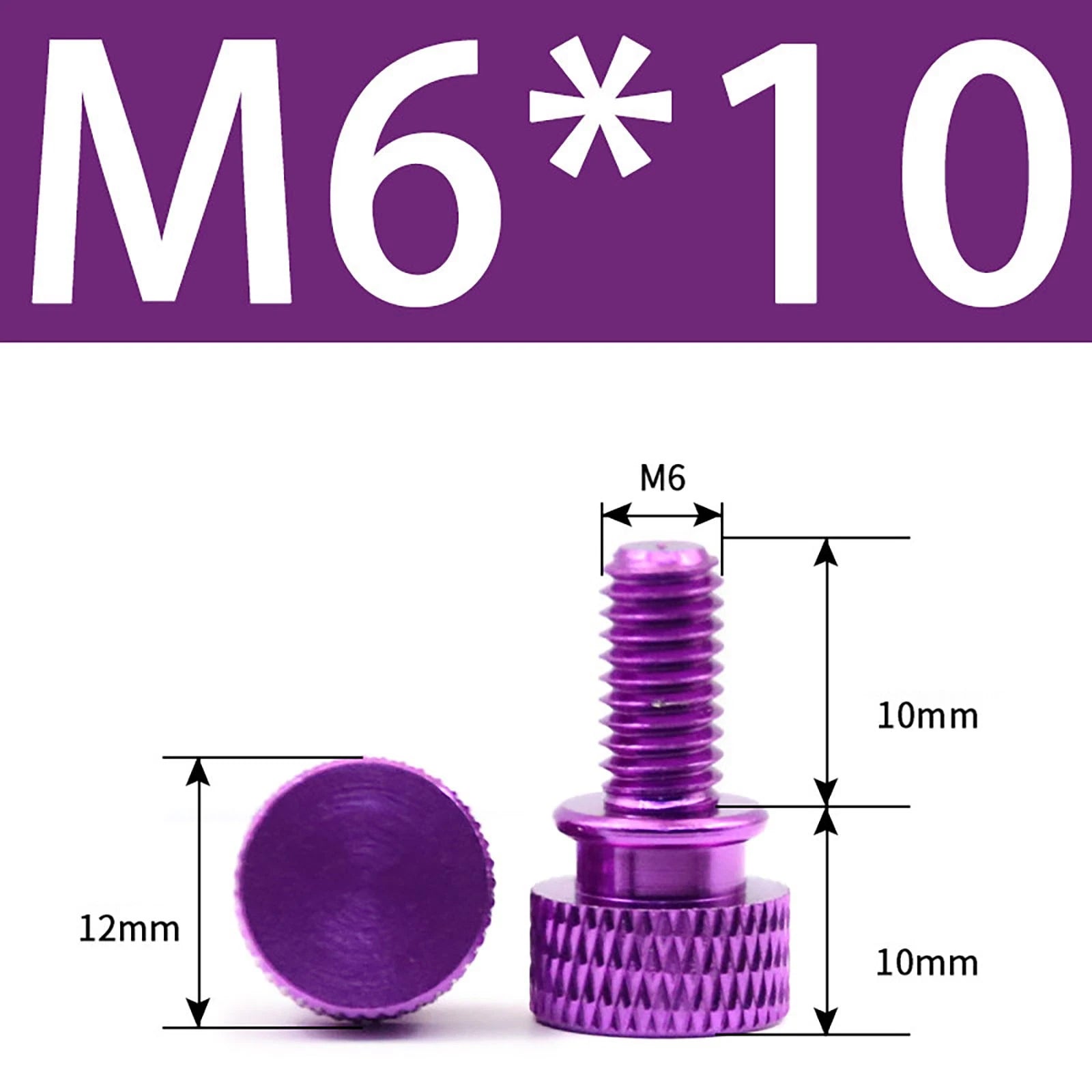 Aluminum Thumb Screws M5 M6 Knurled Hand Bolts Anodized PC Case Hobby DIY Stock