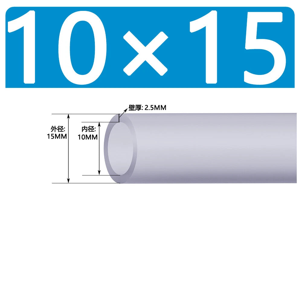 Food Grade Clear Silicone Tube Beer Milk Hose Pipe Soft Rubber ID 0.5mm - 38mm