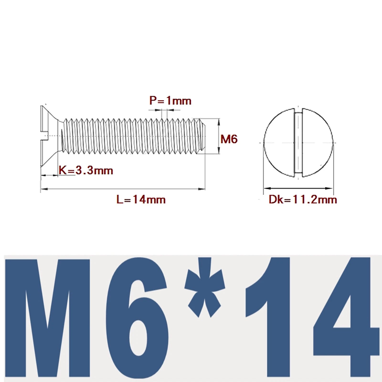 Countersunk Slotted Machine Screws M2–M8 | A2 Stainless Steel DIN 963