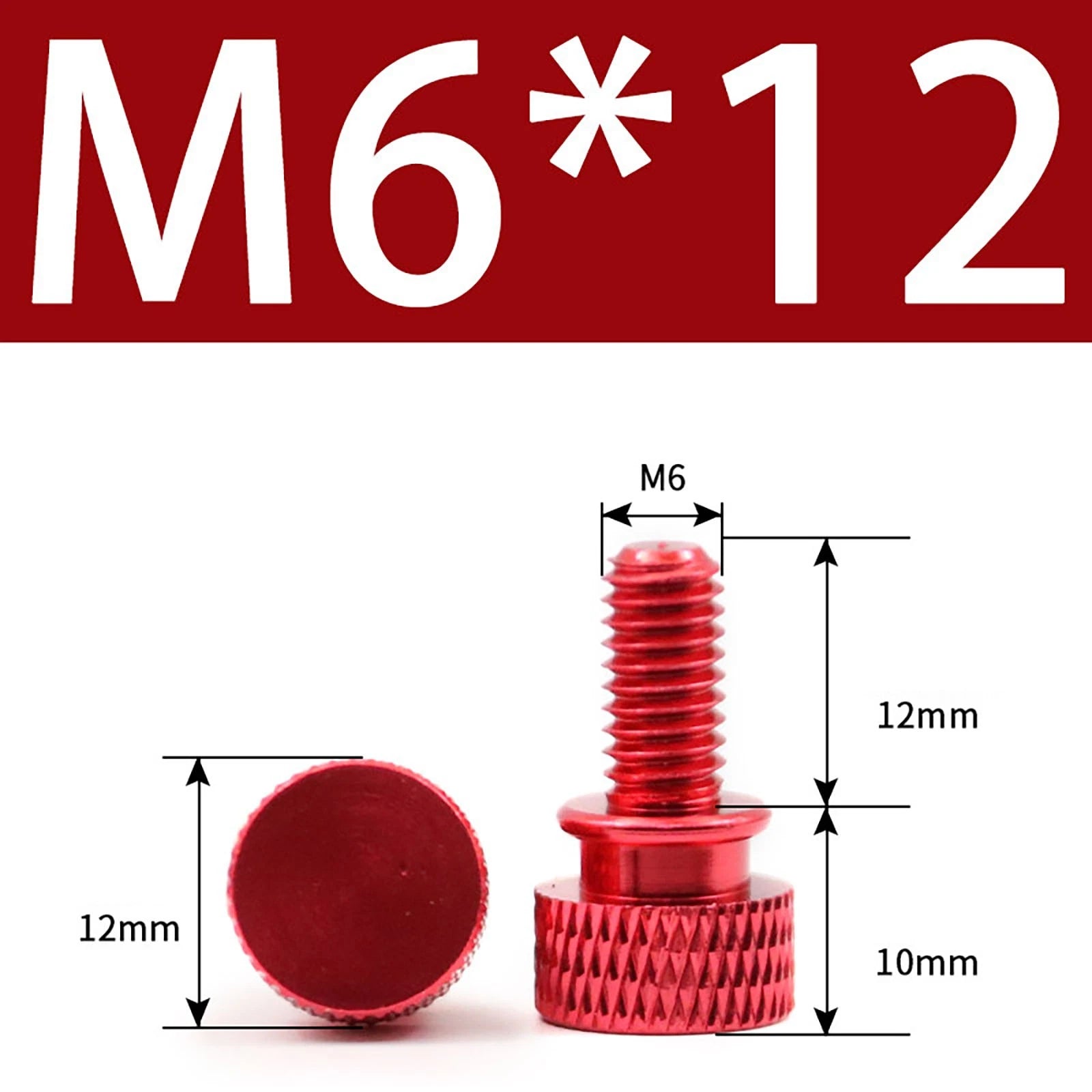Aluminum Thumb Screws M5 M6 Knurled Hand Bolts Anodized PC Case Hobby DIY Stock