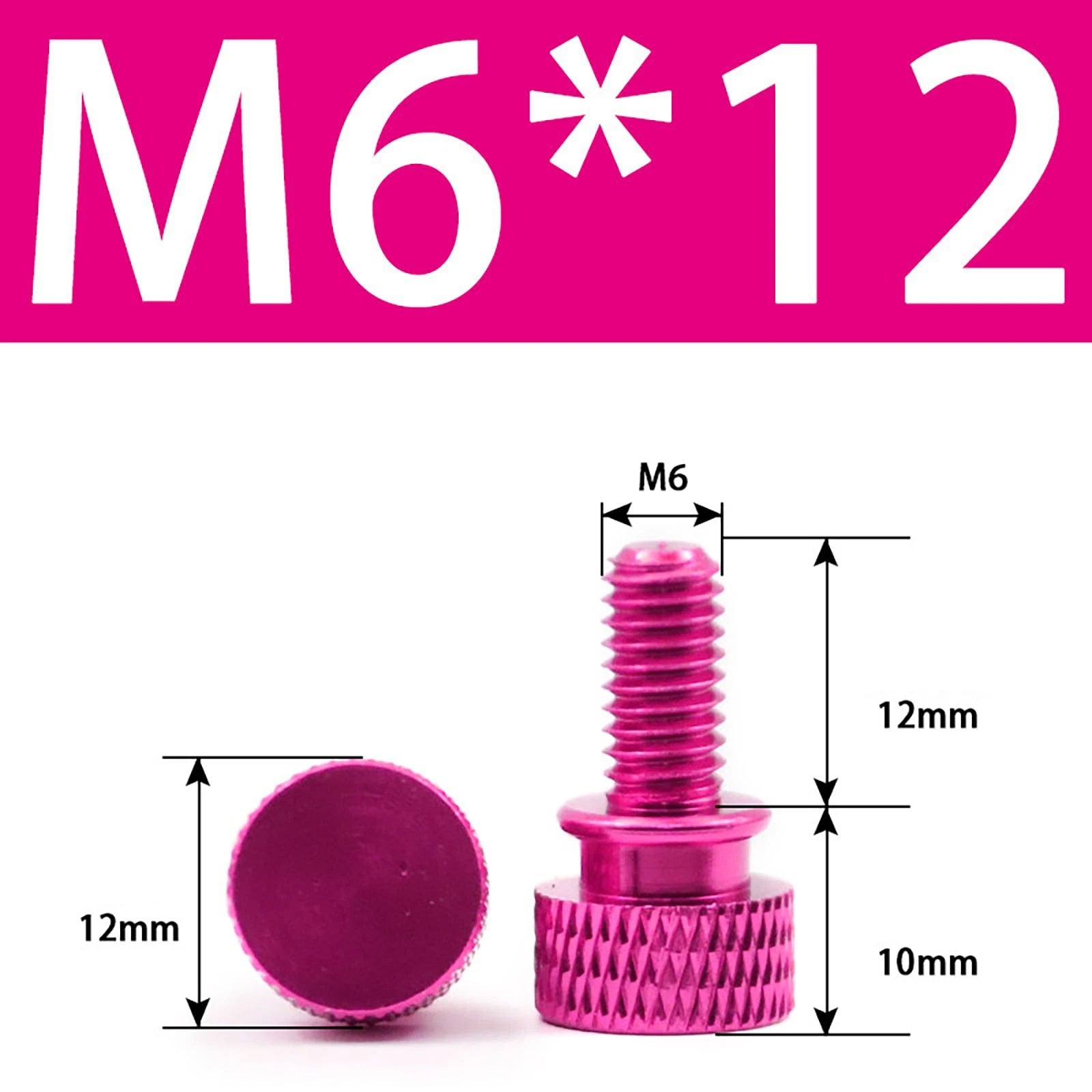 Aluminum Thumb Screws M5 M6 Knurled Hand Bolts Anodized PC Case Hobby DIY Stock