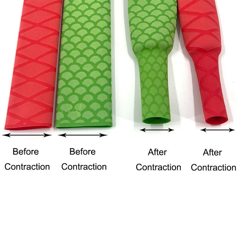 2:1 Heat Shrink Tubing – Patterned Cable Sleeve for Rod Handles - HomeDIYer