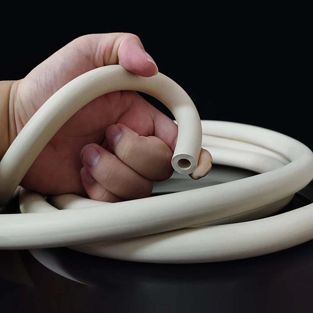 Flexible White Rubber Fuel Hose — Petrol, Diesel & Oil Pipe