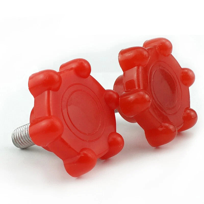 M8 M10 Thumb Screws 8mm 10mm Plastic Knobs Bolt Red Torx-shaped Thumbscrew 48#