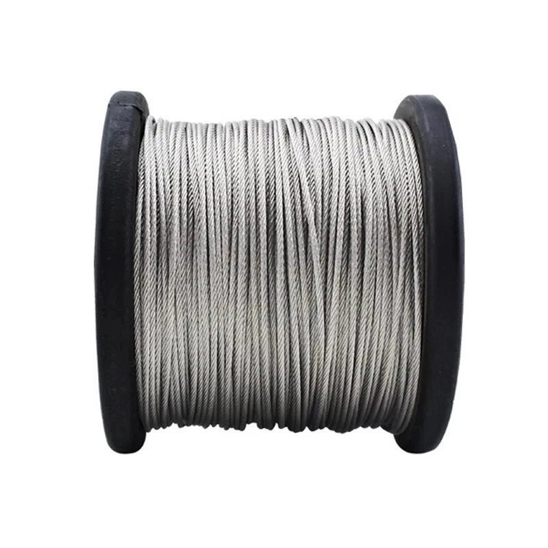 Stainless Steel A2 304 Wire Rope Lifting Metal Cable Rigging 0.3mm 0.4mm to 20mm