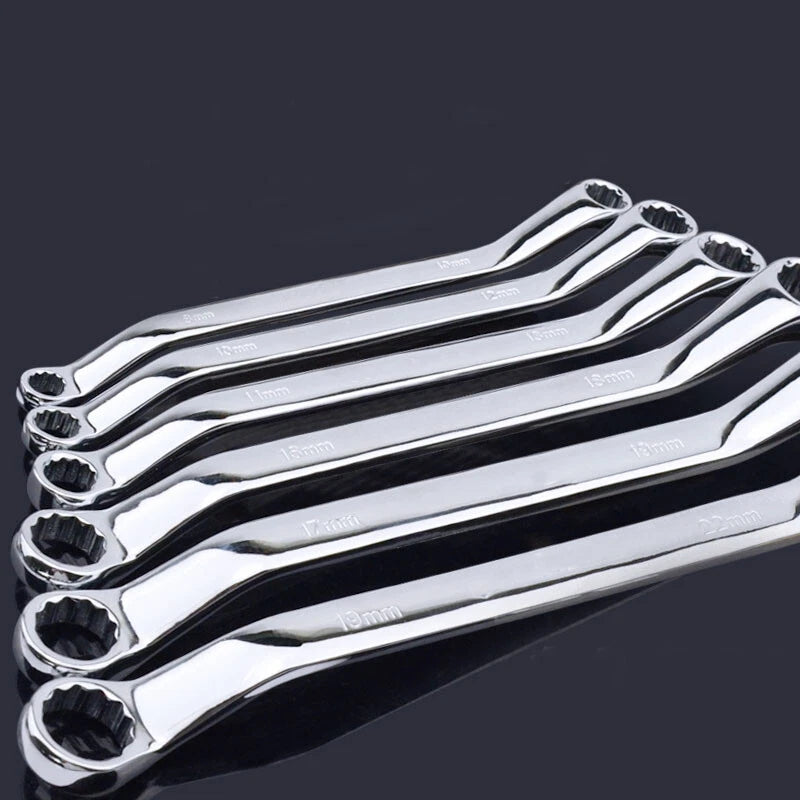 Ring Spanner Wrench High-Carbon Steel Metric Ring Deep Double Offset 5.5mm~36mm