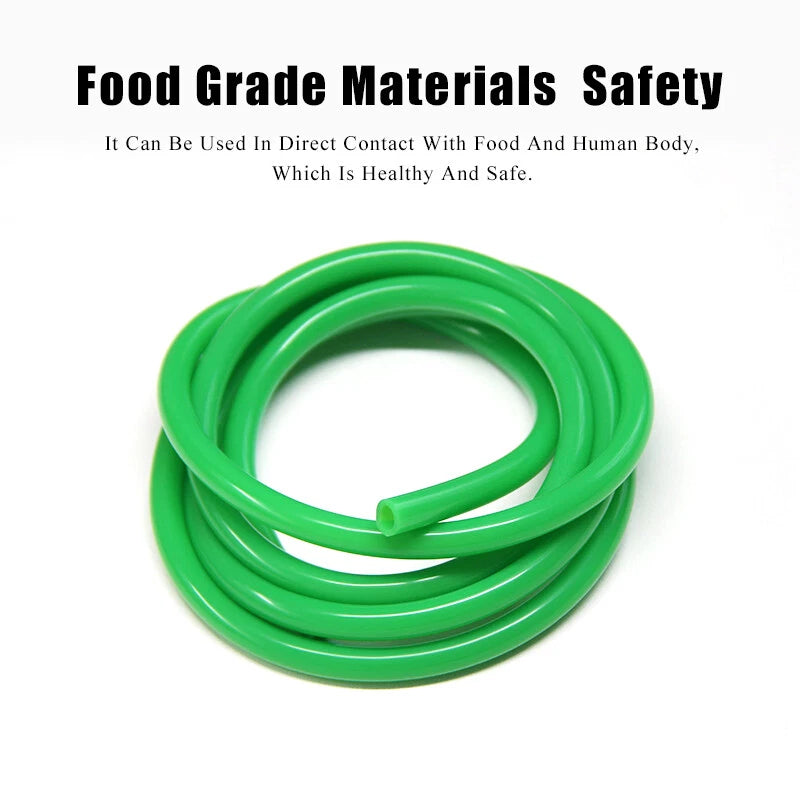 Food Grade Green Silicone Tube Beer Milk Flexible Hose Pipe Soft Rubber 1mm-25mm