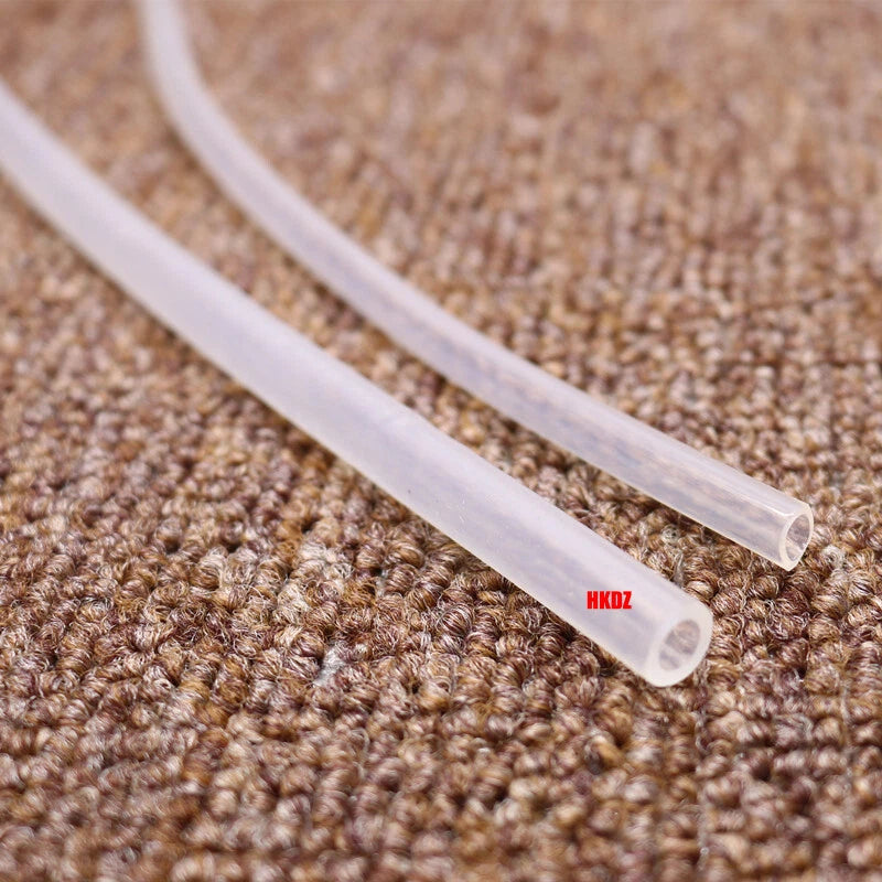 Clear Food Grade Silicone Tubing — Flexible Vacuum & Beer Hose, Multiple Sizes