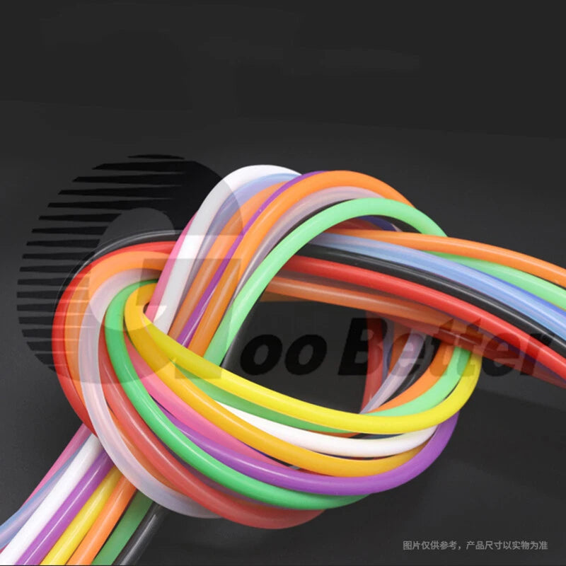 Coloured Food Grade Silicone Tube Hose Vacuum Tubing Pipe Soft Rubber ID 1-40mm