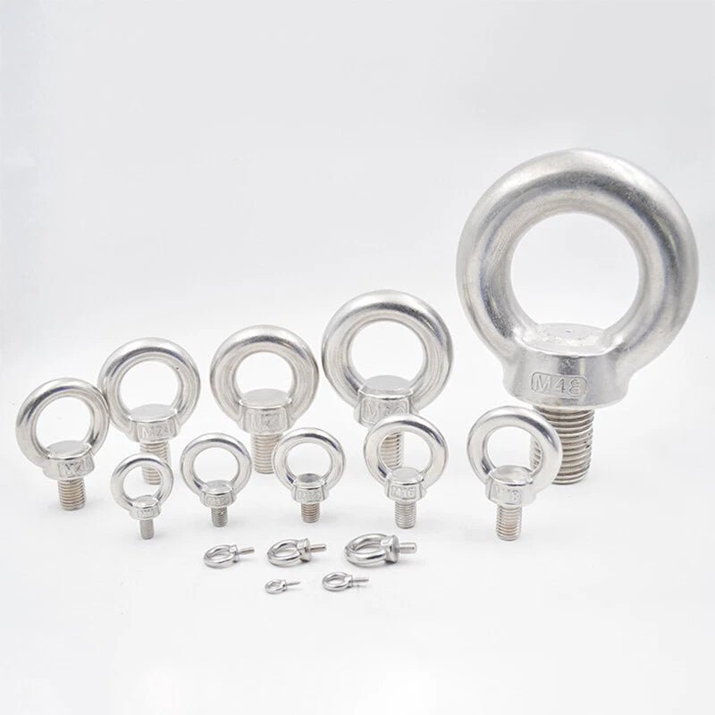 M3 - M30 Lifting Eye Bolt & Nut Set — 304 Stainless Steel Heavy Duty Ring Hooks - HomeDIYer