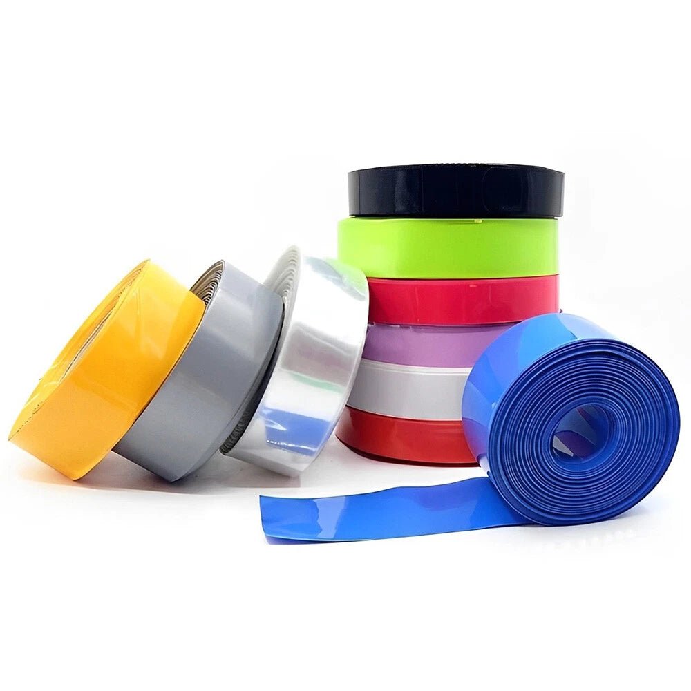 PVC Heat Shrink Tubing for RC Battery Packs — 7mm to 125mm Wide, Multiple Colors - HomeDIYer