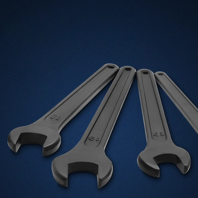 Black Heavy Duty Single Head Open End Wrenches Repair Spanner Workshop 14mm-50mm