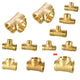 Brass T-Shape Pipe Fittings 1 2"~2" BSP Male Female Thread Tee Connector Adapter