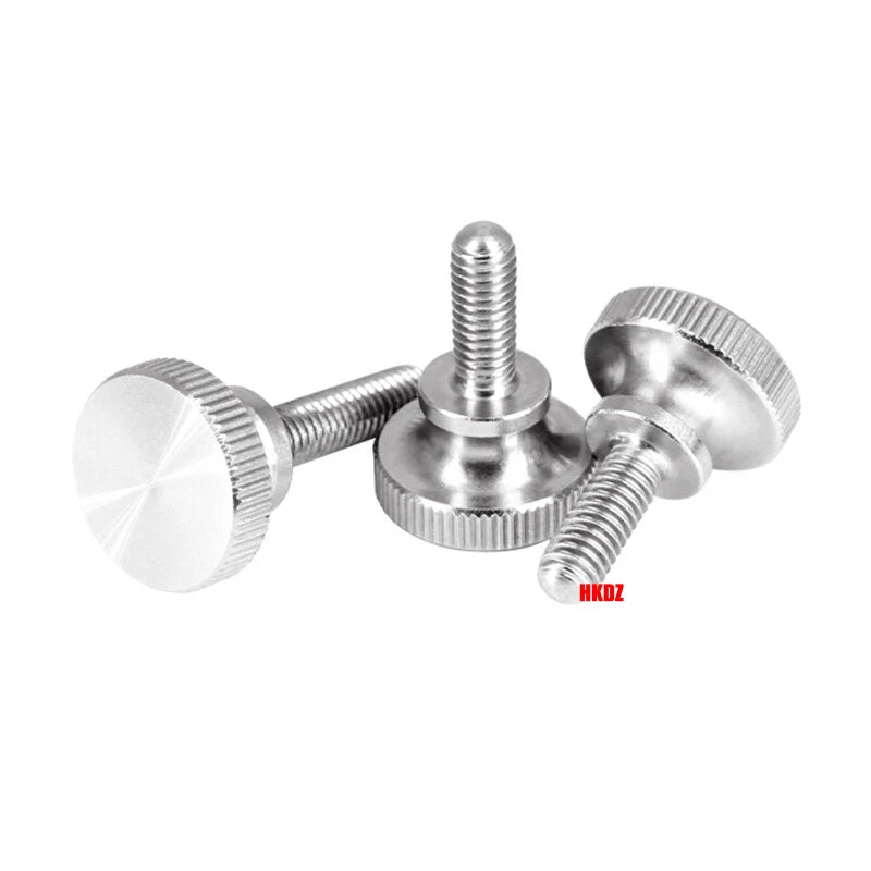 M2/M2.5 High Head Knurled Thumb Screws – 303 Stainless Steel Hand Grip Knob Bolts (3 - 12mm) - HomeDIYer