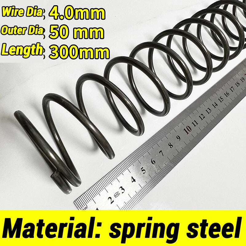 Compression Spring 4-5mm Wire dia 40-80mm Diameter & 300mm Length Pressure Small