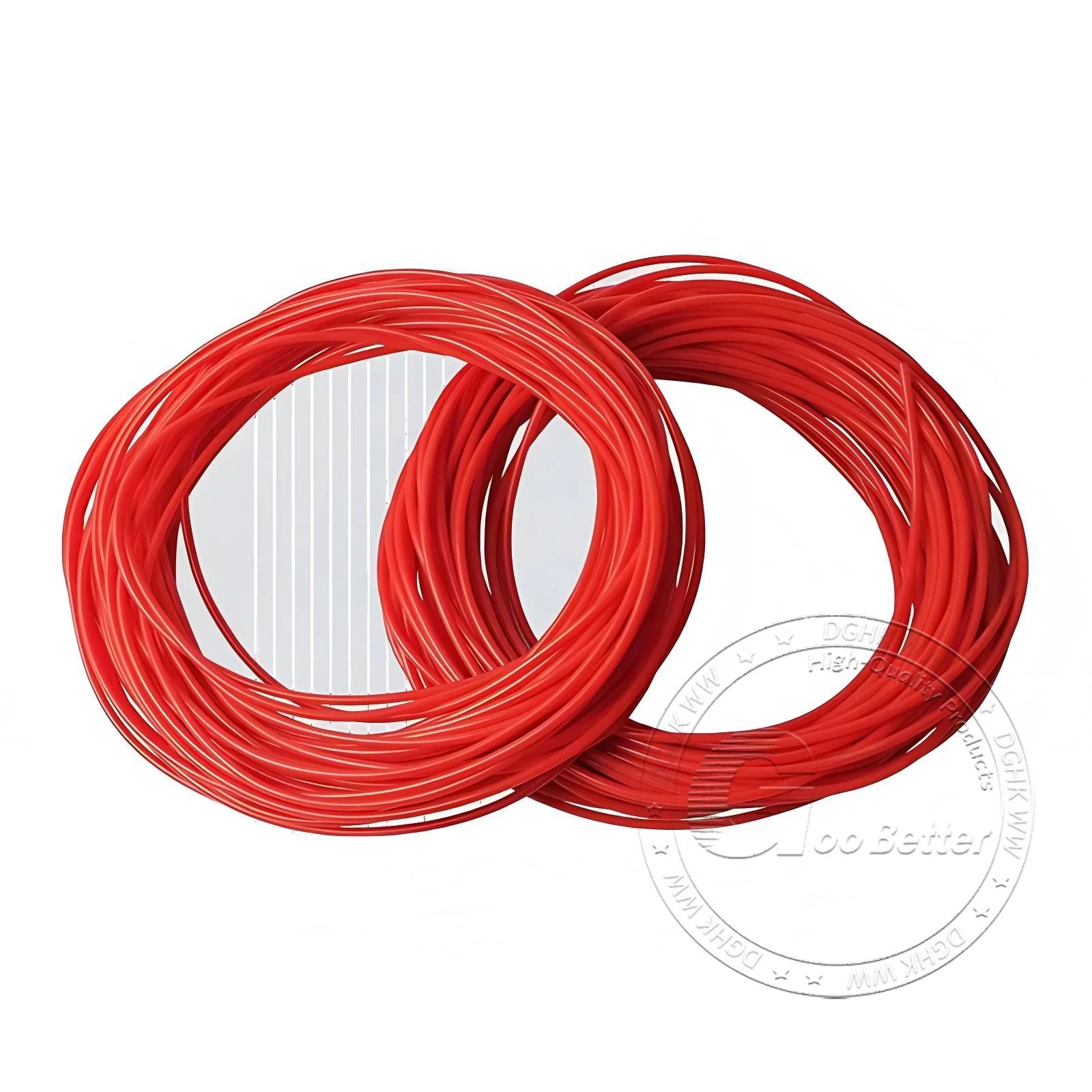 Red Food Grade Silicone Capillary Tube — ID 0.3mm to 4mm, 10 Meter