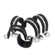 Rubber Lined P Clips Cable Mounting Hose Pipe Clamp Stainless Steel U Type 10-80