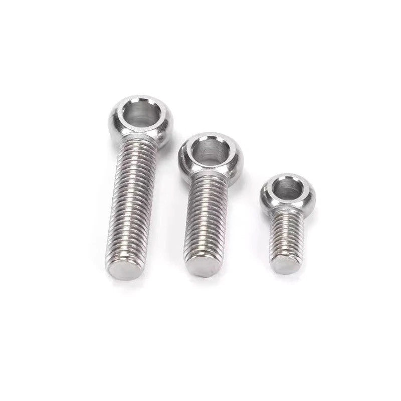 Forged Eye Bolts A2 Stainless Steel Full Thread — M6 to M30, 25–390mm - HomeDIYer