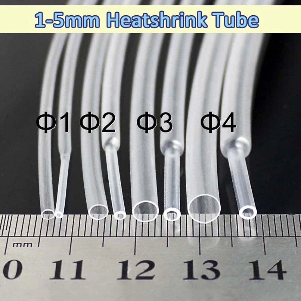 Heat Shrink Tubing 2:1 – Φ0.6mm to Φ5mm, 7 Colors, 1M/5M/10M Rolls