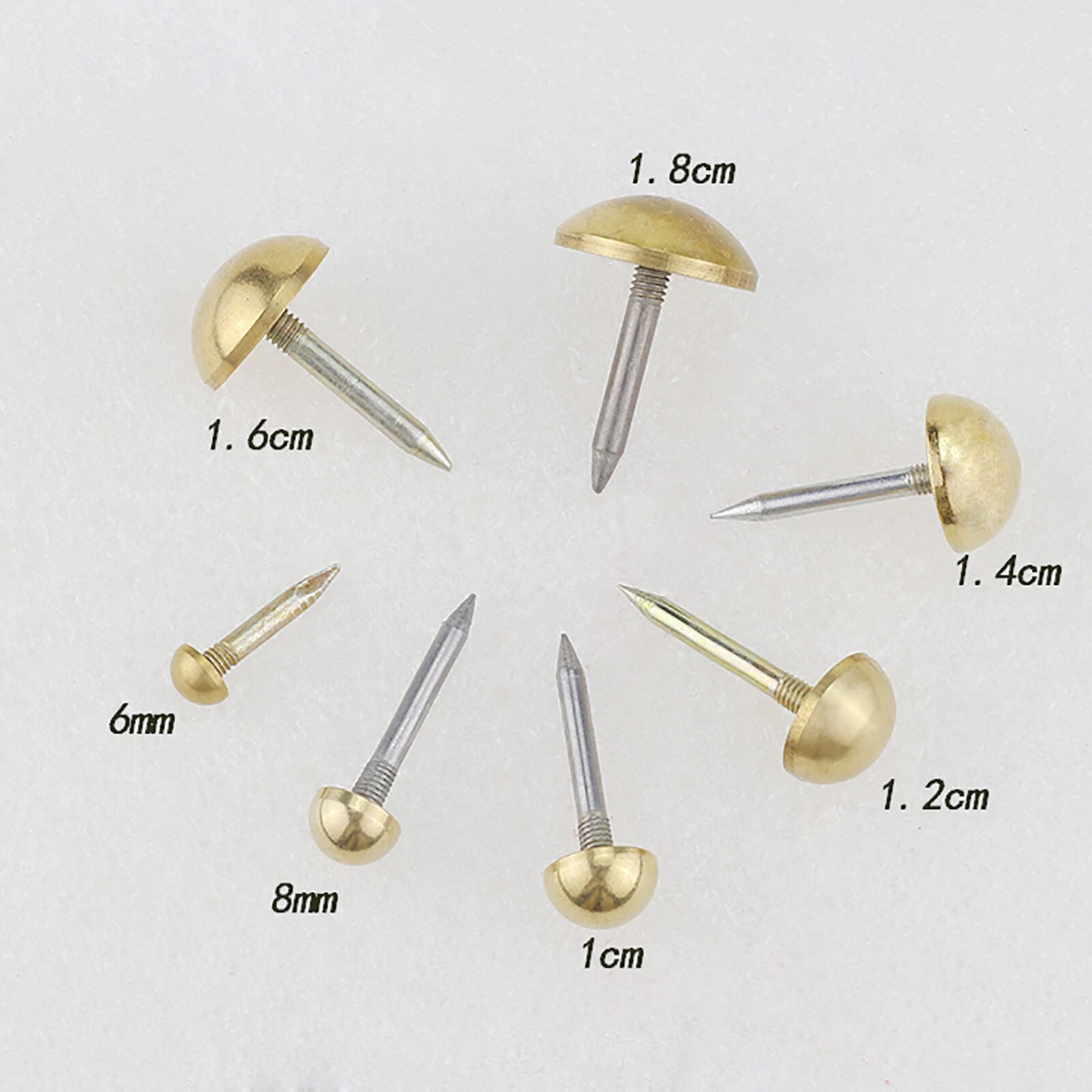 Antique Solid Brass Decorative Upholstery Dome Nails Furniture Chair Sofa Screws