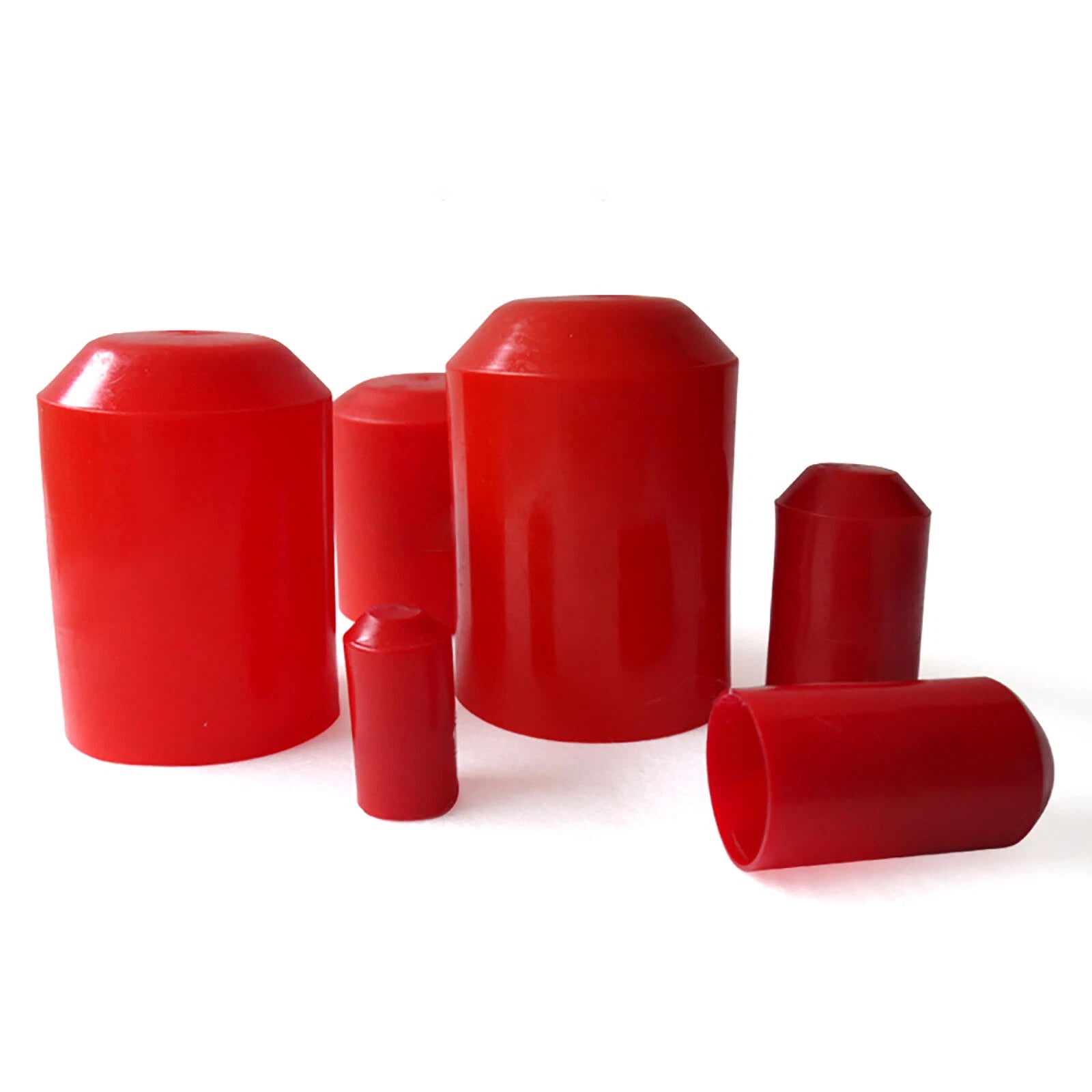 Adhesive Glue Lined Heat Shrink End Caps — 8mm to 85mm, Black / Red / Green