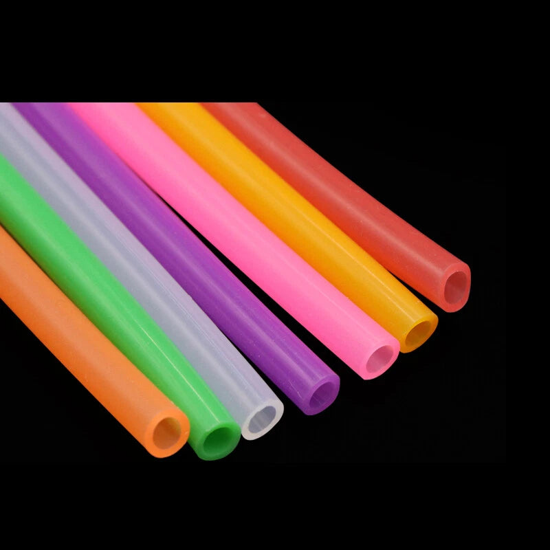 Color Silicone Tube Food Grade Flexible Tubing Hose Rubber Pipe I.D 2 4 5 6 8mm
