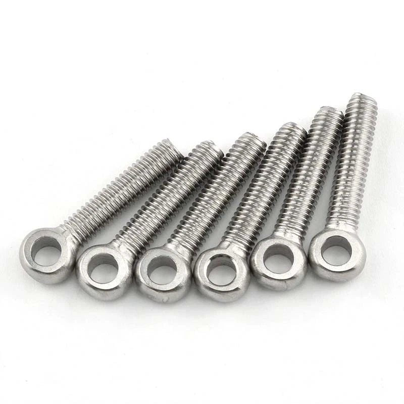 304 Stainless Steel Forged Eye Bolts M5 M6 M8 — Full Thread & Partial Thread, Catenary Hanging Screws - HomeDIYer