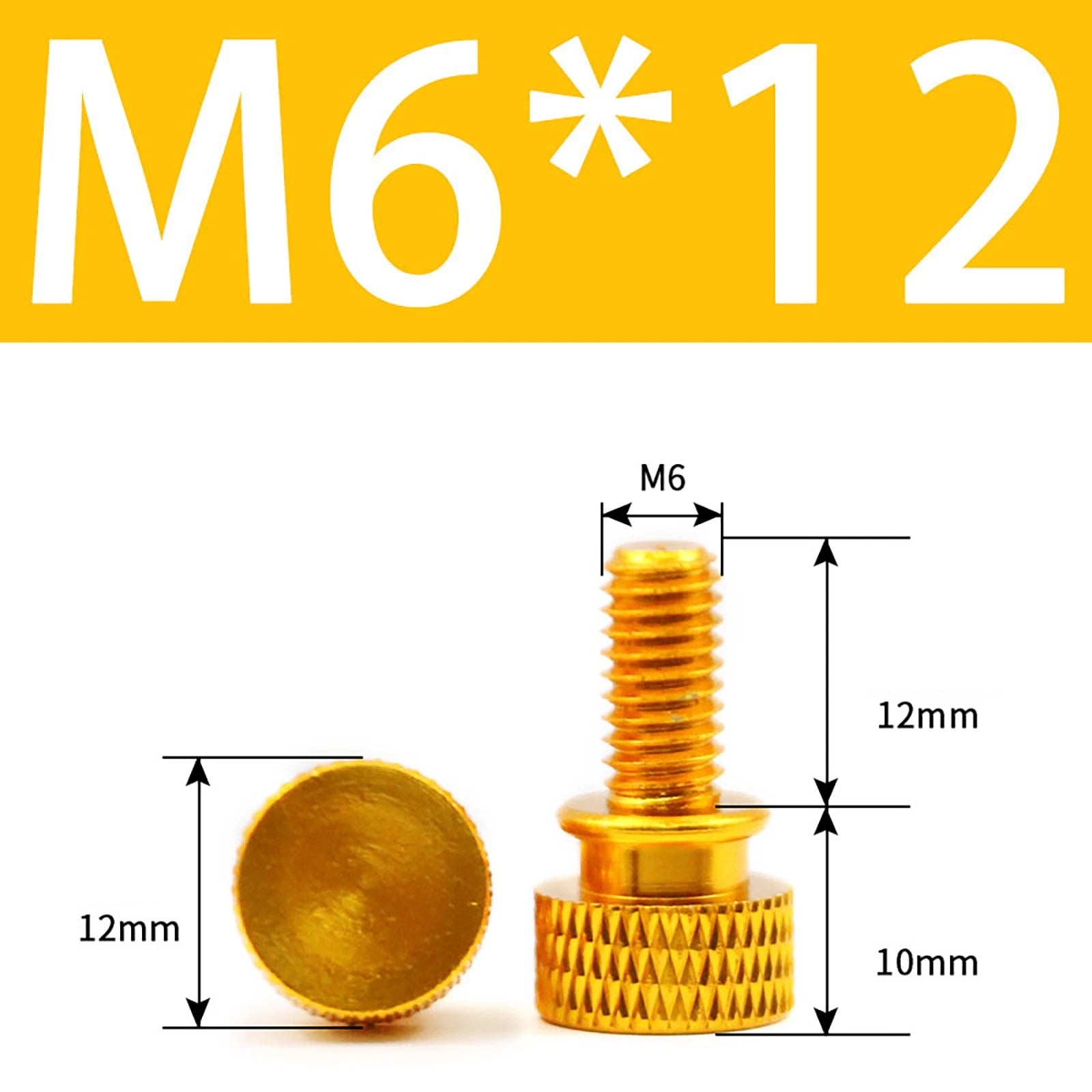 Aluminum Thumb Screws M5 M6 Knurled Hand Bolts Anodized PC Case Hobby DIY Stock