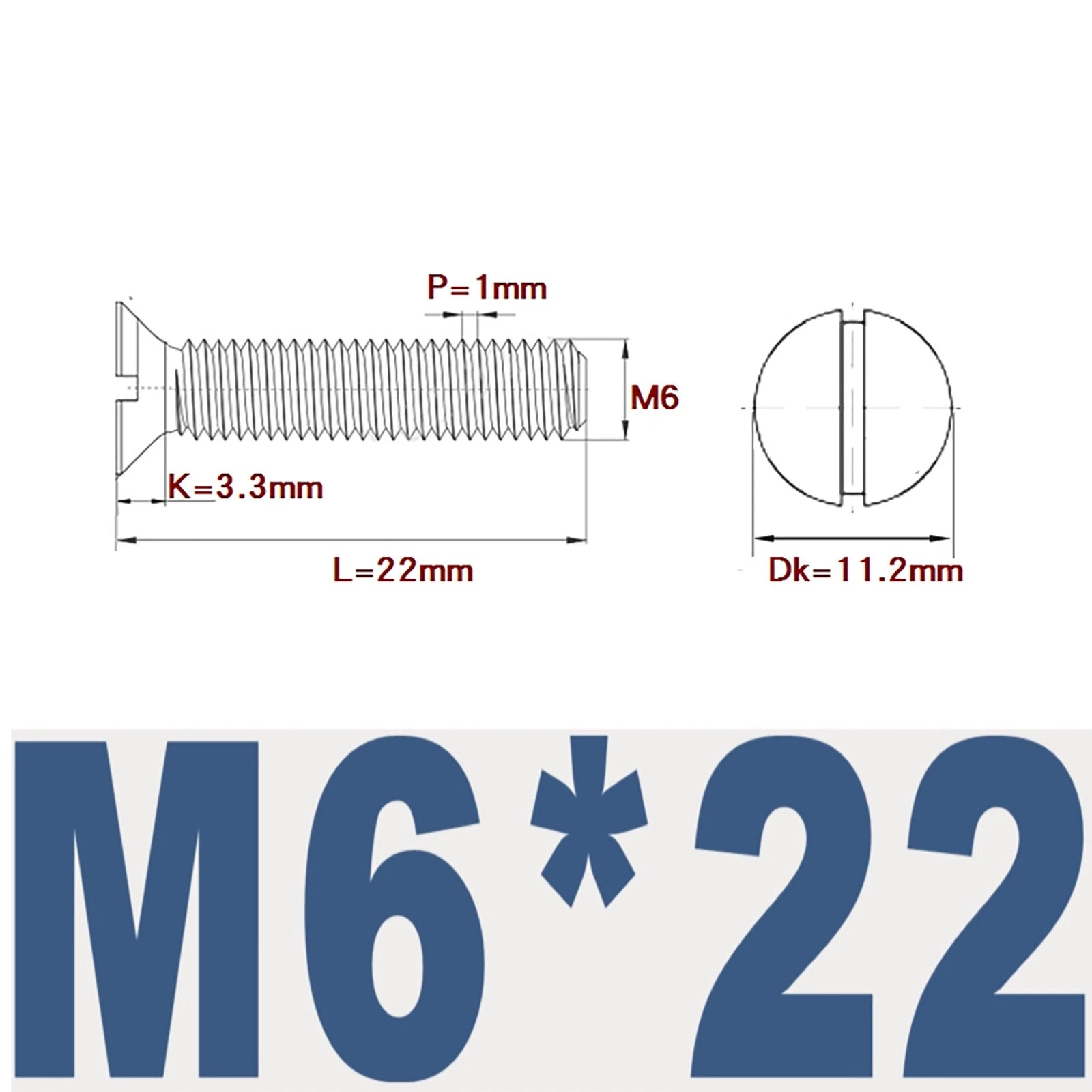 Countersunk Slotted Machine Screws M2–M8 | A2 Stainless Steel DIN 963