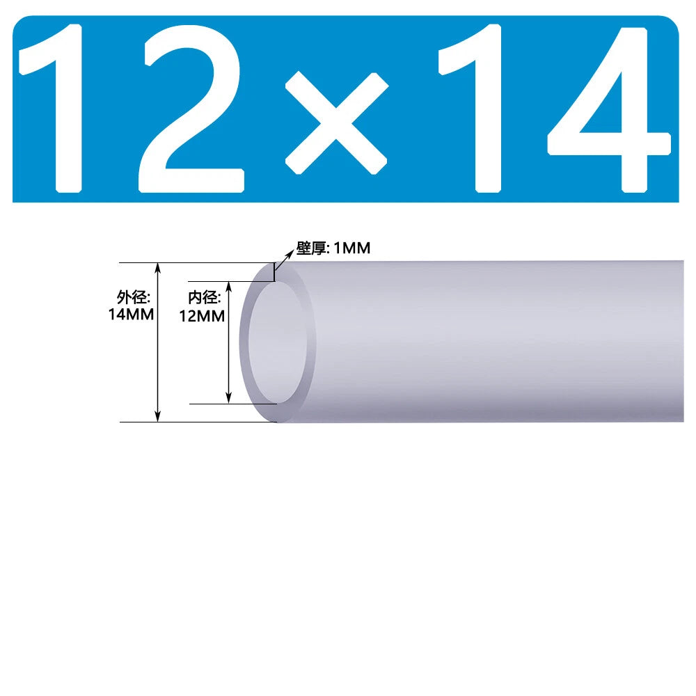 Food Grade Clear Silicone Tube Beer Milk Hose Pipe Soft Rubber ID 0.5mm - 38mm