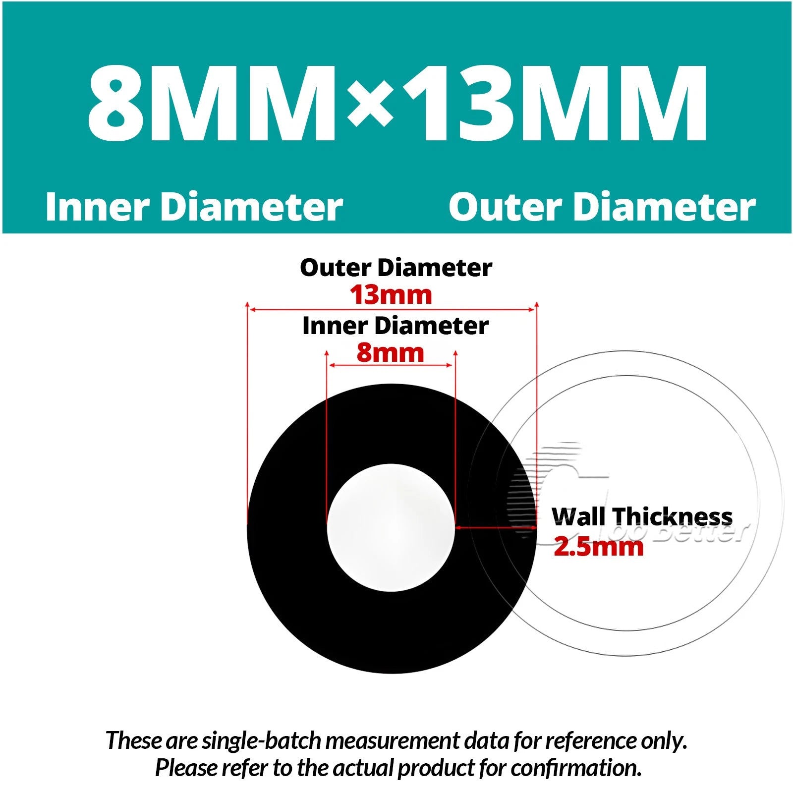 Black Silicone Rubber Tube – ID 0.5–60mm × OD 1–68mm Flexible Hose Pipe