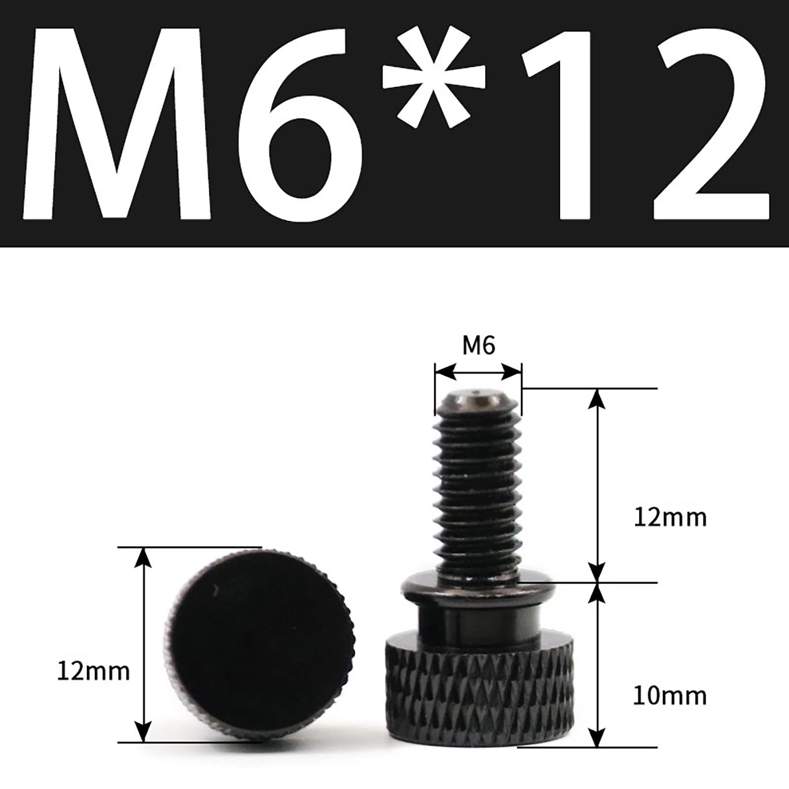 Aluminum Thumb Screws M5 M6 Knurled Hand Bolts Anodized PC Case Hobby DIY Stock