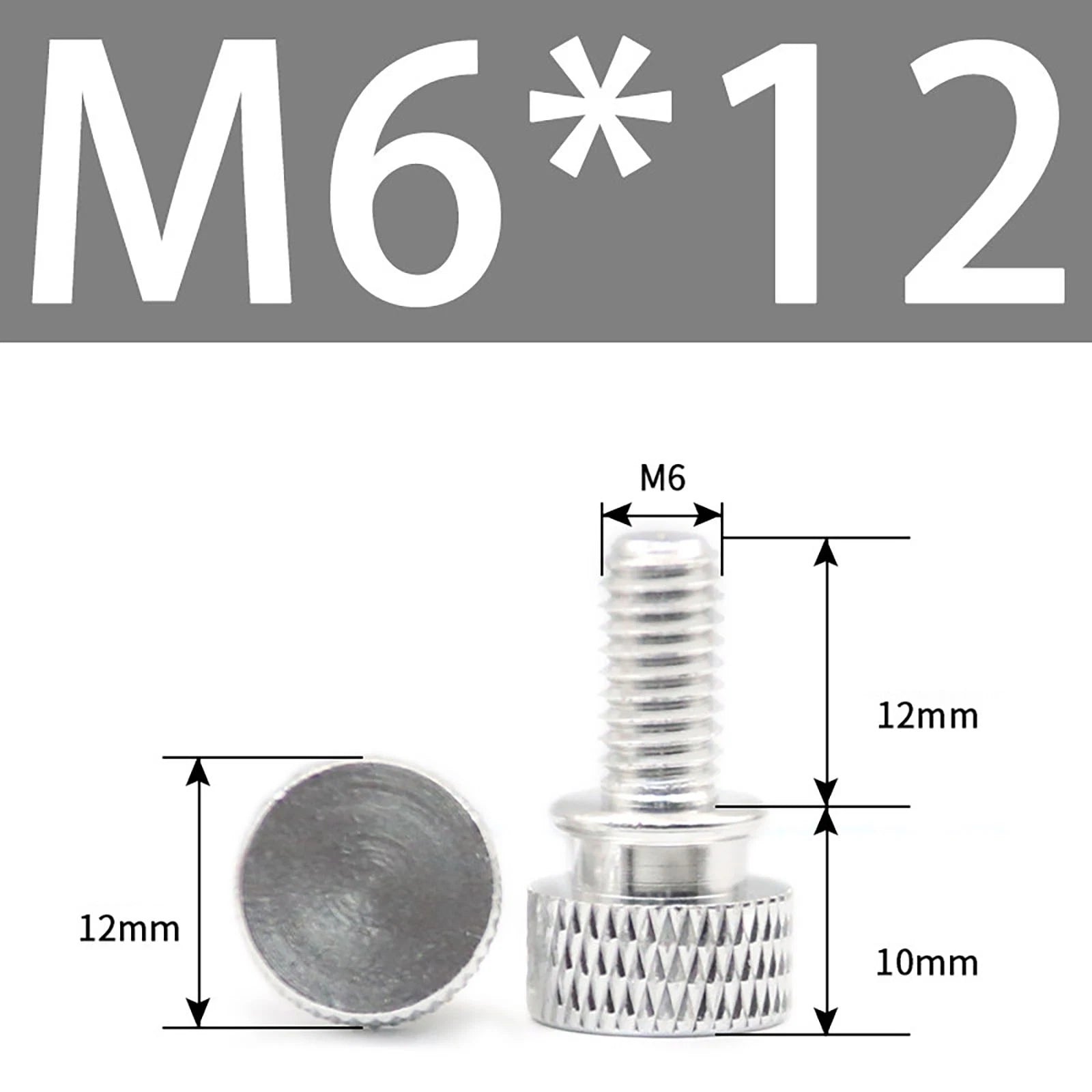 Aluminum Thumb Screws M5 M6 Knurled Hand Bolts Anodized PC Case Hobby DIY Stock