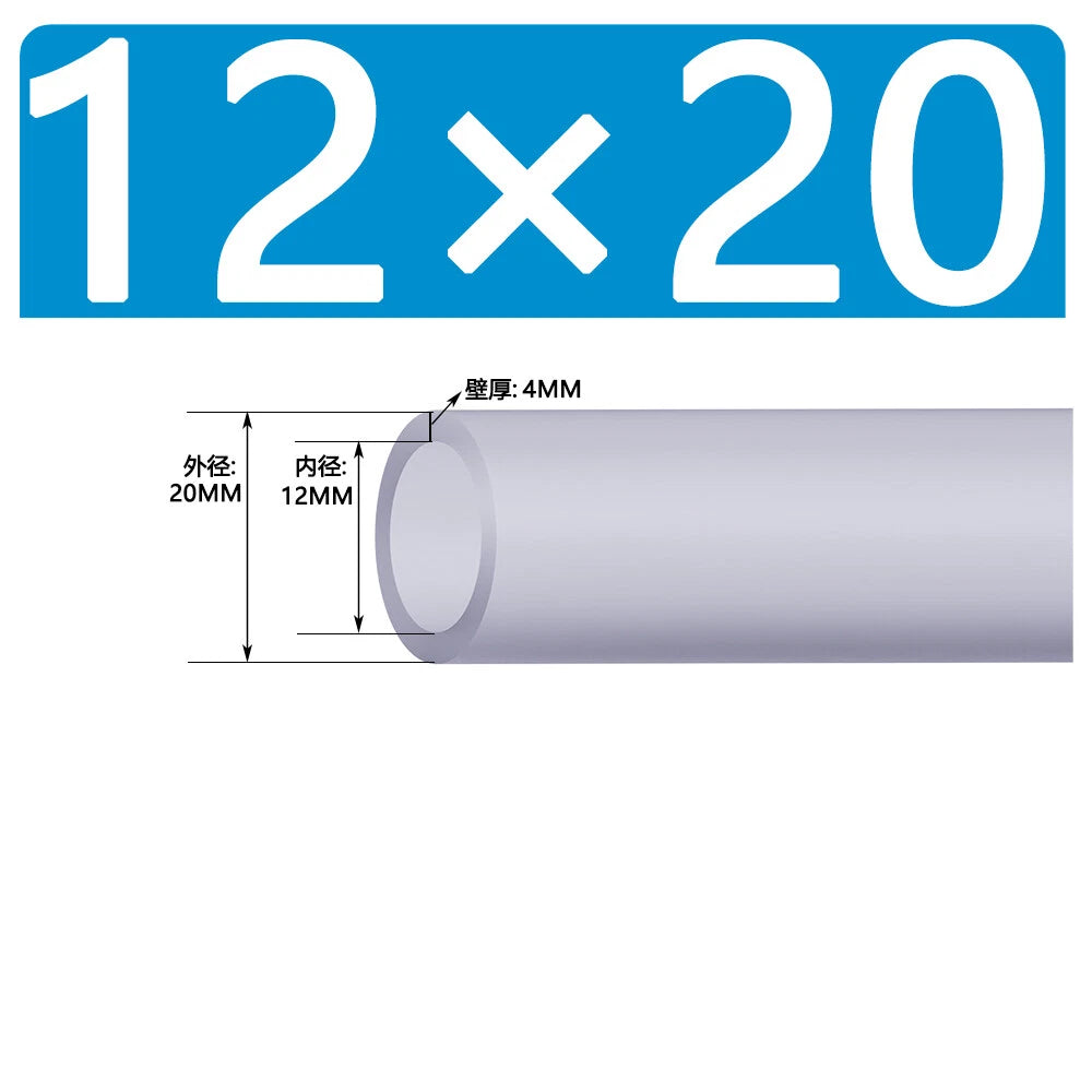 Food Grade Clear Silicone Tube Beer Milk Hose Pipe Soft Rubber ID 0.5mm - 38mm